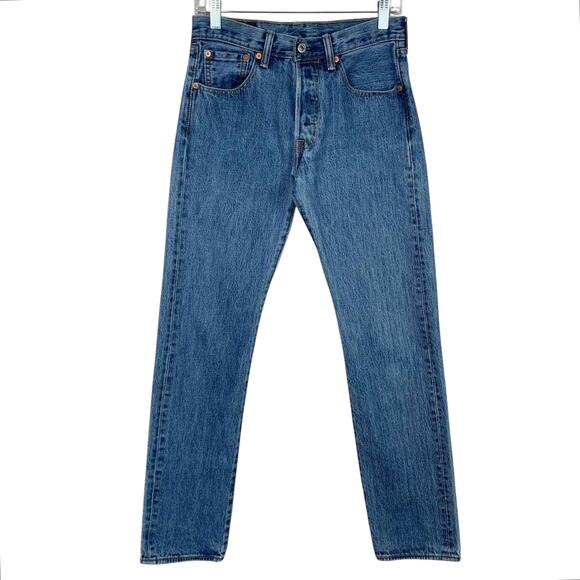 Levis 501 Jeans Original Fit Button Fly Cotton Denim Men's 28 x 32 (28 x 31) - Picture 1 of 10